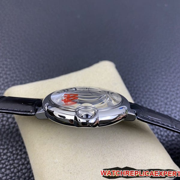 2020 new watch Cartier Blue Balloon V6 factory (V8 upgraded version) official warranty card instruction manual warranty leather strap model side view