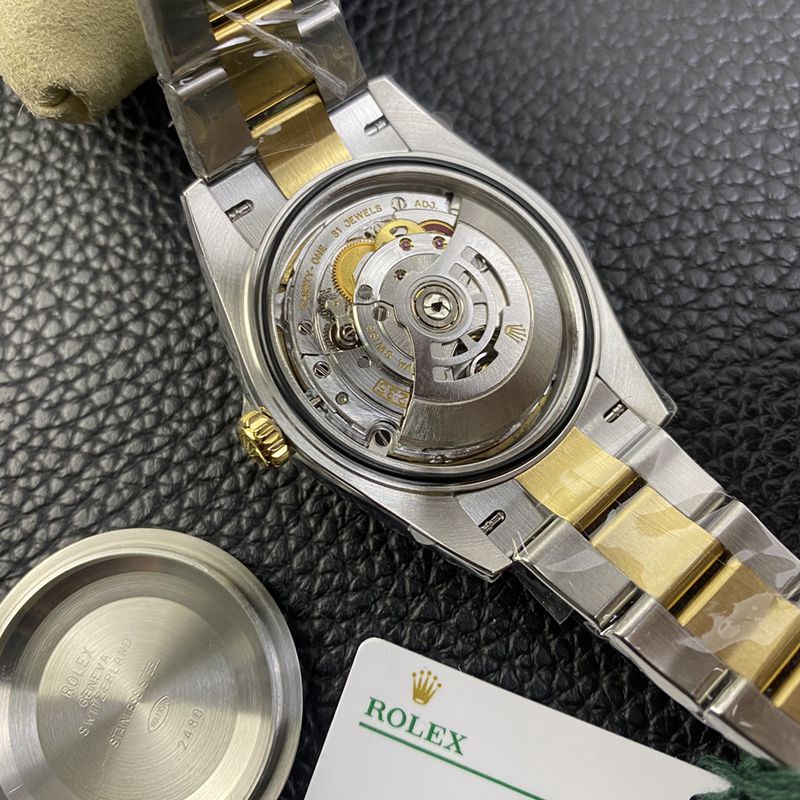Rolex watch gold Datejust41MM gold plate new six-digit small crown watch movement picture