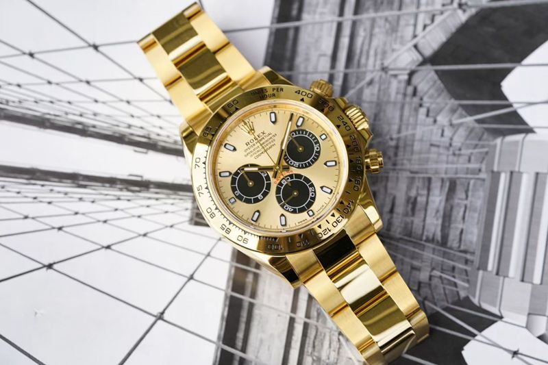 Rolexreplica watch Cosmograph Daytona all gold series watch front view