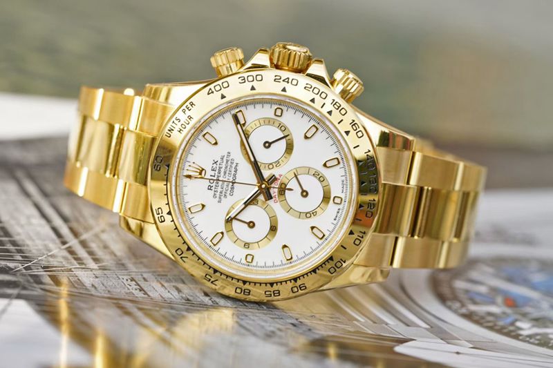 Rolexreplica watch Cosmograph Daytona all gold series watch front view
