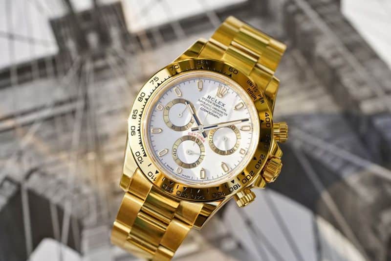 Rolexreplica watch Cosmograph Daytona all gold series watch front view