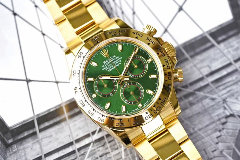 Rolex high-quality watch Cosmograph Daytona all gold series watch front view
