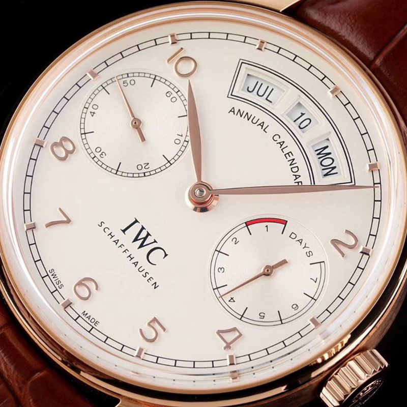 IWCIWCreplica watch Portuguese series annual calendar men's mechanical watch front view