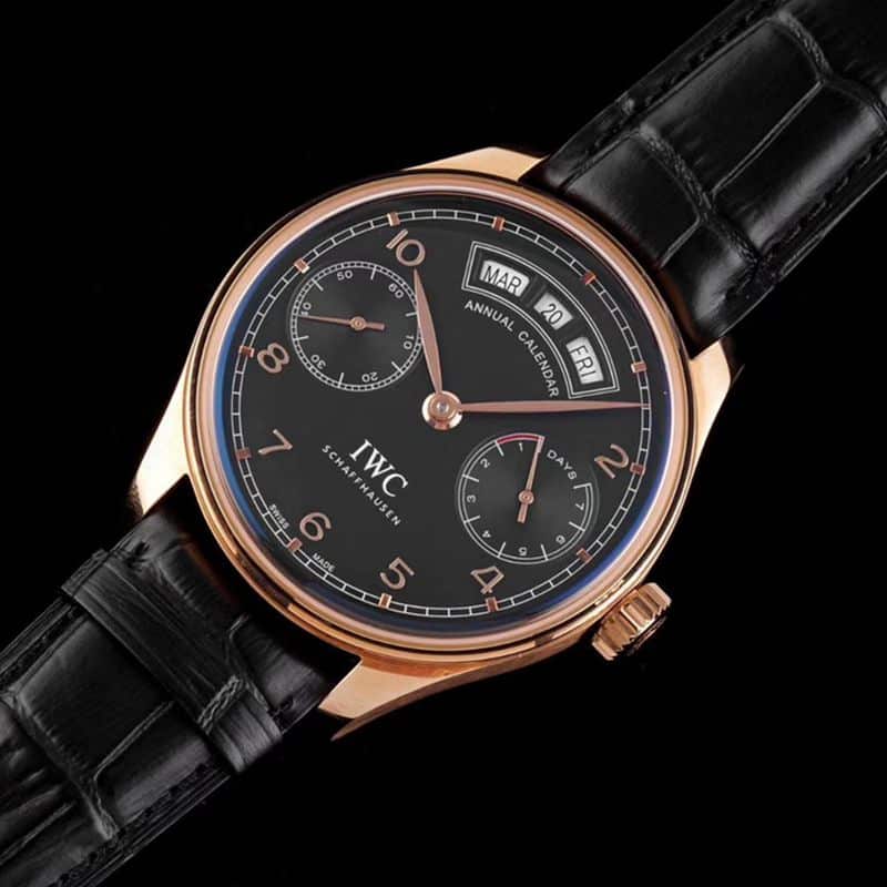IWCIWCsuper watch Portuguese series annual calendar men's mechanical watch front view