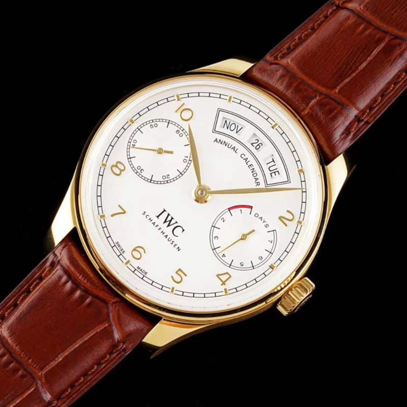 IWCIWCreplica watch Portuguese series annual calendar men's mechanical watch front view