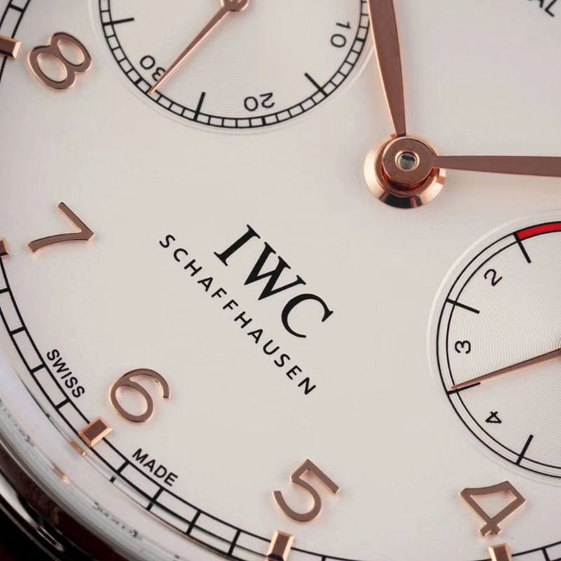 IWCIWC high-quality watch Portuguese series annual calendar men's mechanical watch detail shots