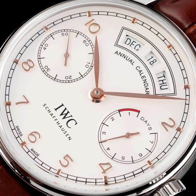 IWCIWC high-quality watch Portuguese series annual calendar men's mechanical watch front view