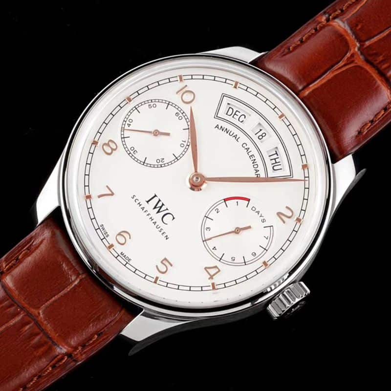 IWCIWC high-quality watch Portuguese series annual calendar men's mechanical watch front view