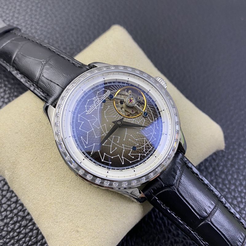 Jaeger-LeCoultre watch master series orbital flywheel men's mechanical watch front view