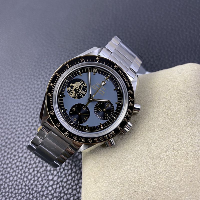 OM factory Omega watches Speedmaster Apollo 11 domineering men's mechanical watch front view