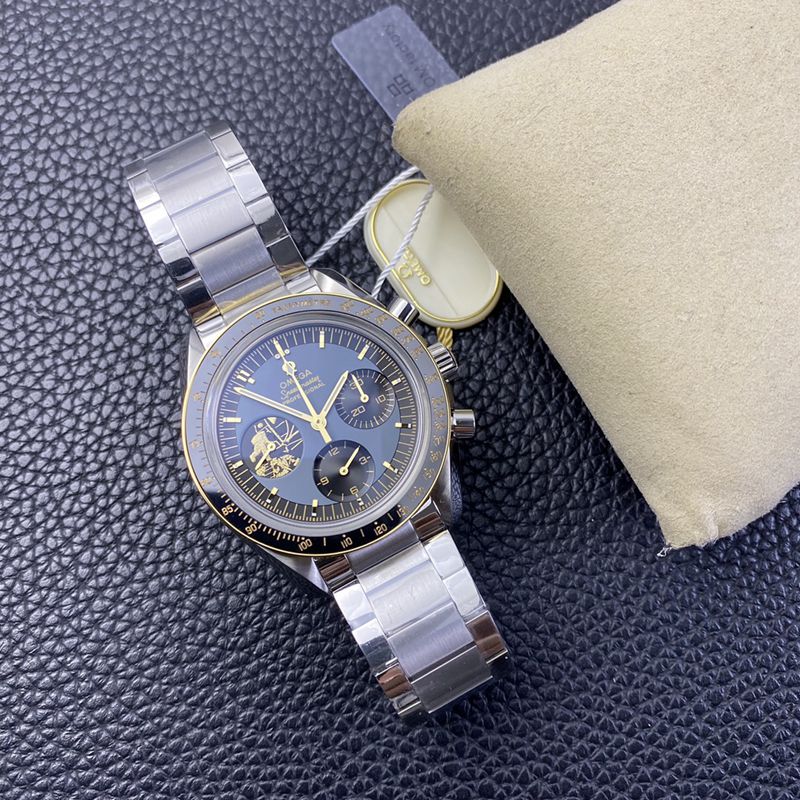 OM factory Omega watches Speedmaster Apollo 11 domineering men's mechanical watch front view