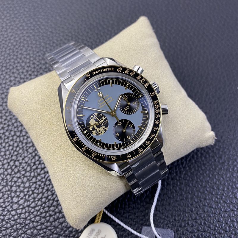 OM factory Omega watches Speedmaster Apollo 11 domineering men's mechanical watch front view