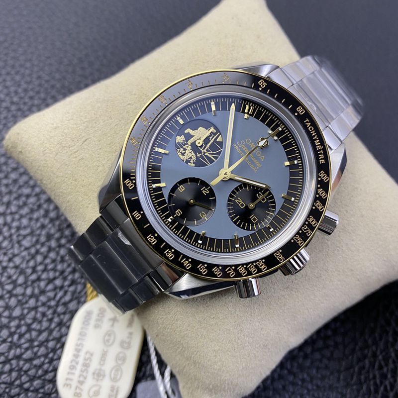 OM factory Omega watches Speedmaster Apollo 11 domineering men's mechanical watch front view