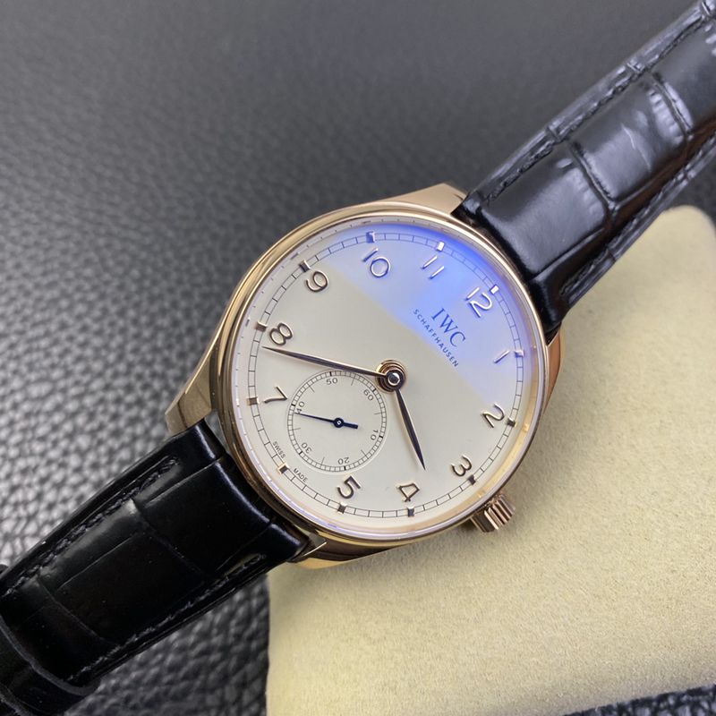 YL factory IWC watch Portuguese automatic small three-hand men's mechanical watch front view