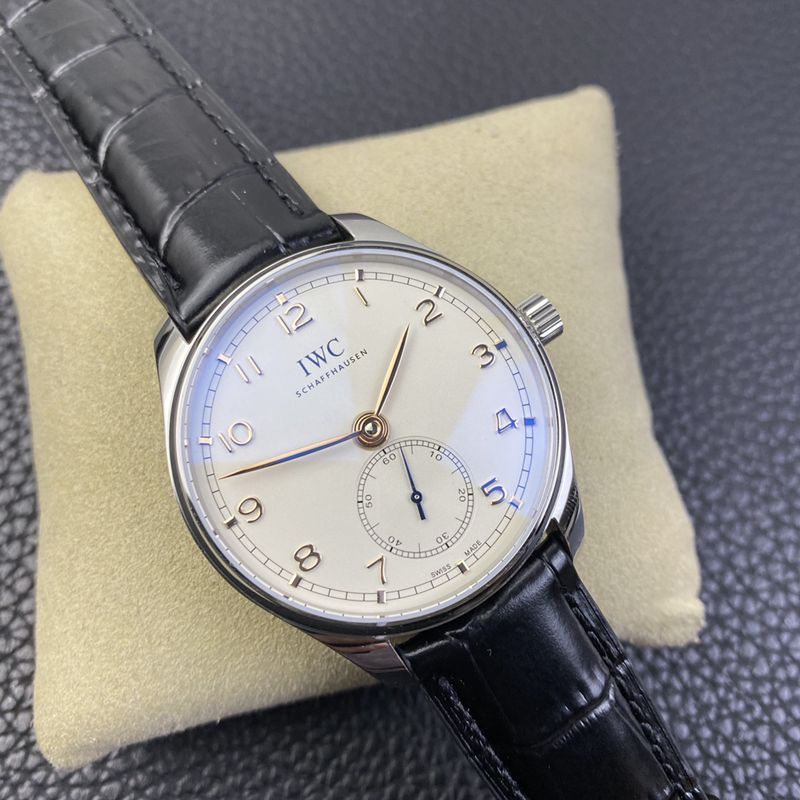 YL factory IWC high-quality watch Portuguese automatic small three-hand men's mechanical watch front view