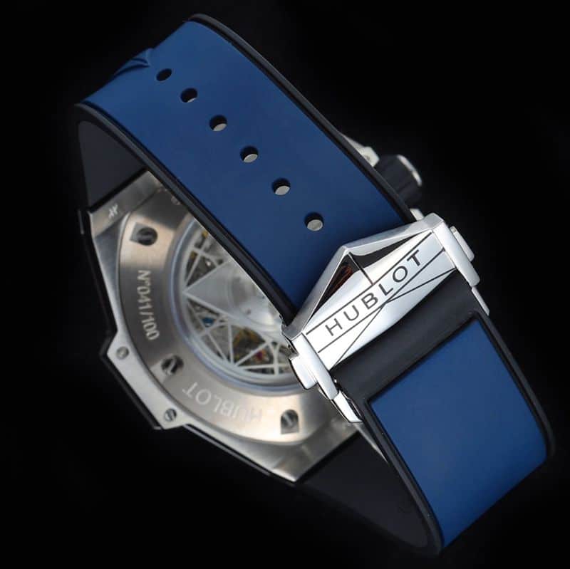 HublotHublotreplica watch new BigBangSangBleuII tattoo men's mechanical watch clasp picture