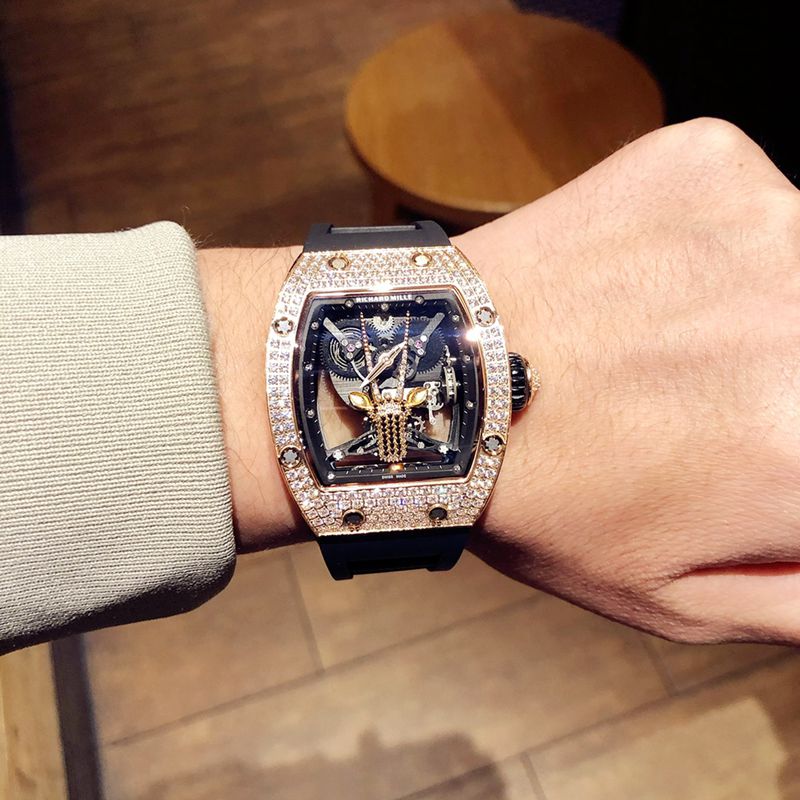 Richard Mille Watch RichardMille Gypsophila Series Men's Mechanical Watch Front View
