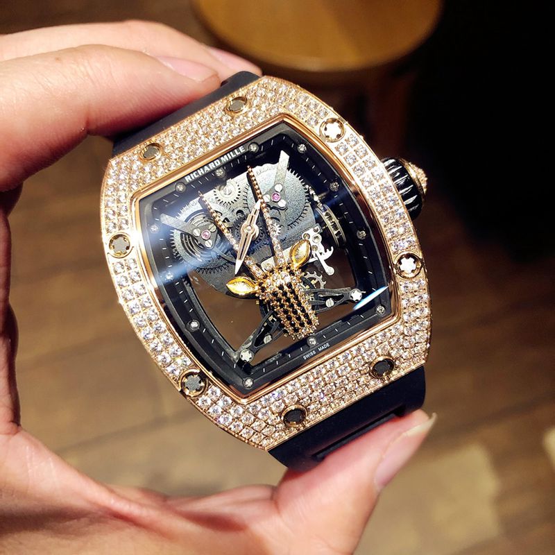 Richard Mille Watch RichardMille Gypsophila Series Men's Mechanical Watch Front View