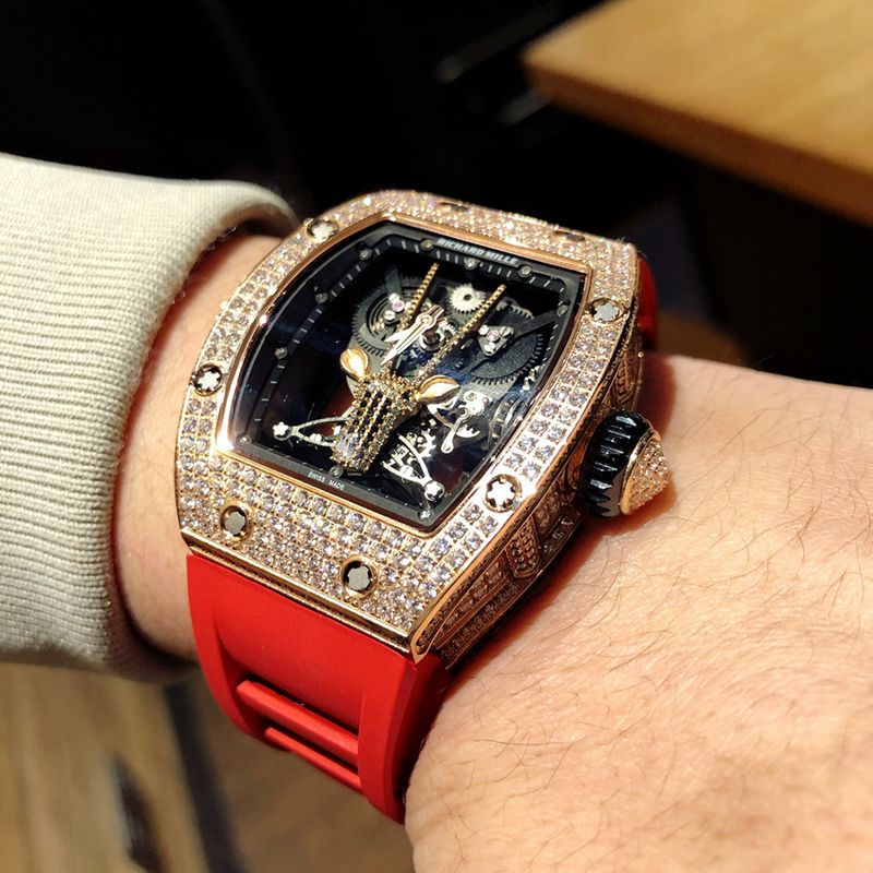 Richard Mille Watch RichardMille Gypsophila Series Men's Mechanical Watch Front View