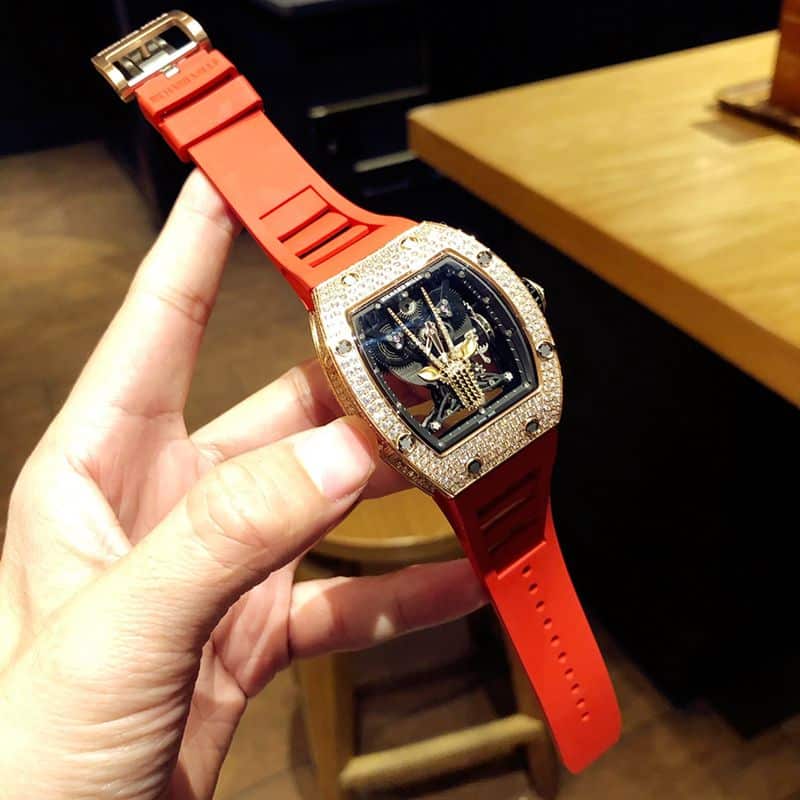 Richard Mille Watch RichardMille Gypsophila Series Men's Mechanical Watch Front View