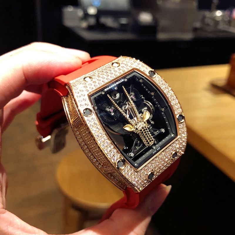 Richard Mille Watch RichardMille Gypsophila Series Men's Mechanical Watch Front View