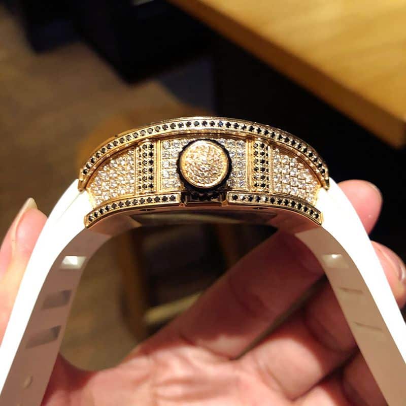 Richard Mille high-quality watch RichardMille Gypsophila series men's mechanical watch side view