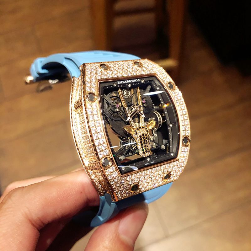 Richard Mille high-quality watch RichardMille Gypsophila series men's mechanical watch side view
