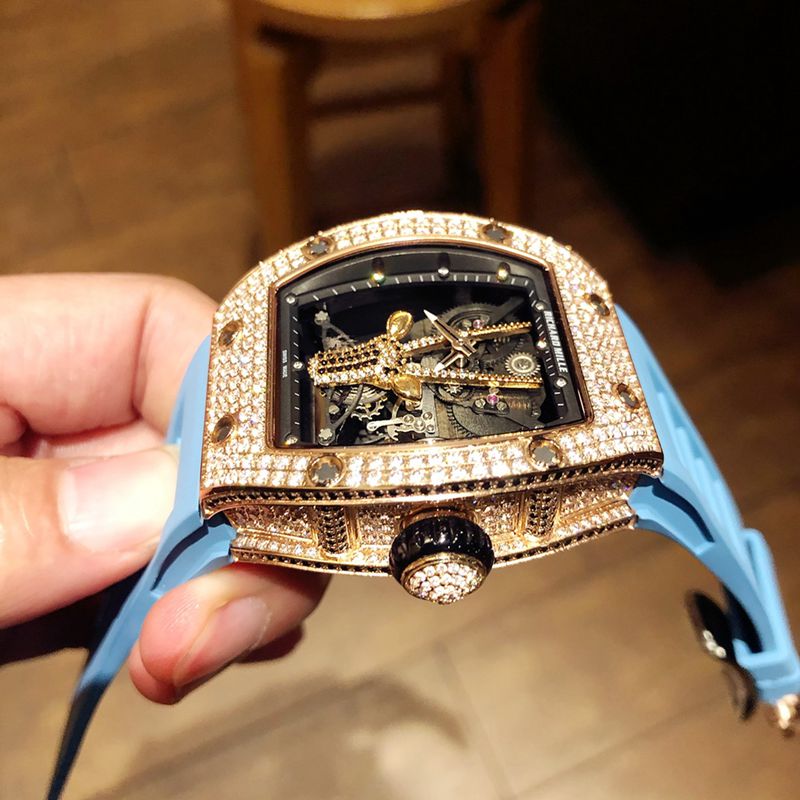 Richard Mille high-quality watch RichardMille Gypsophila series men's mechanical watch side view