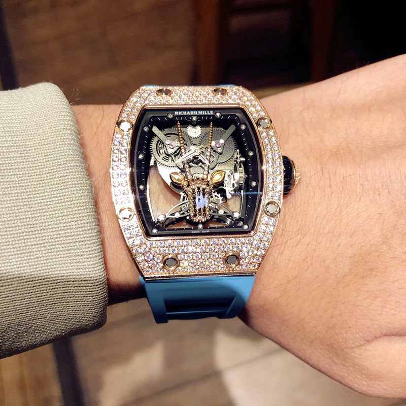 Richard Mille high-quality watch RichardMille Gypsophila series men's mechanical watch front view