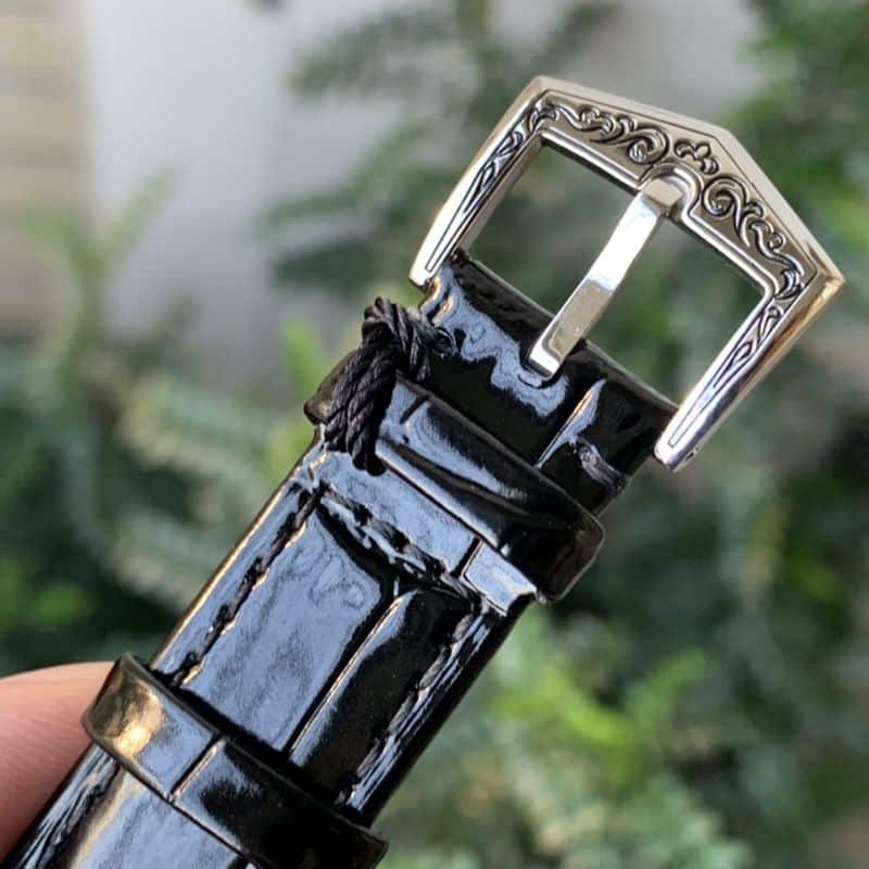 Patek Philippereplica watch 5088 series carved men's mechanical watch clasp picture