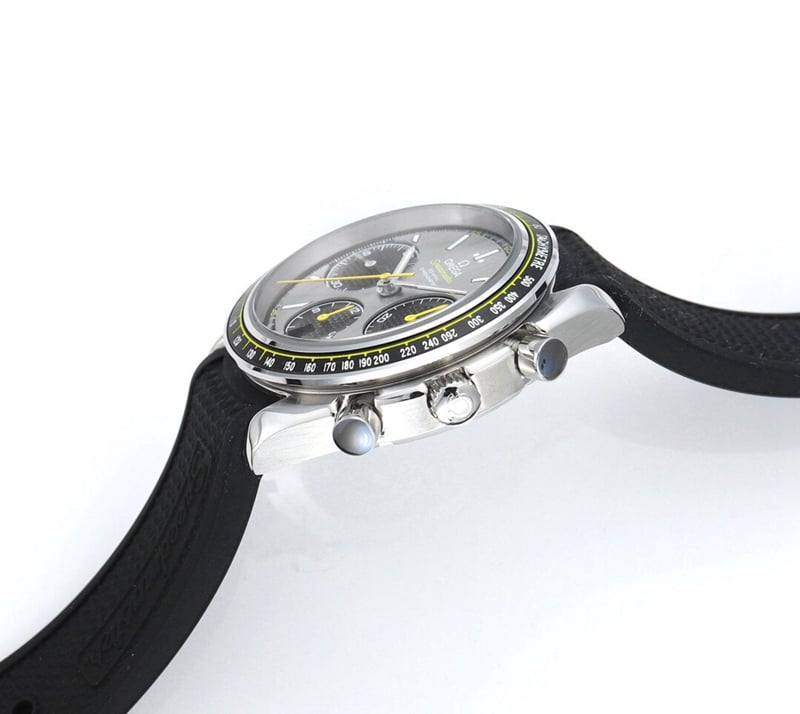 Omega Speedmaster series racing chronograph top-tier watch 326.32.40.50.06.001 multi-function side view