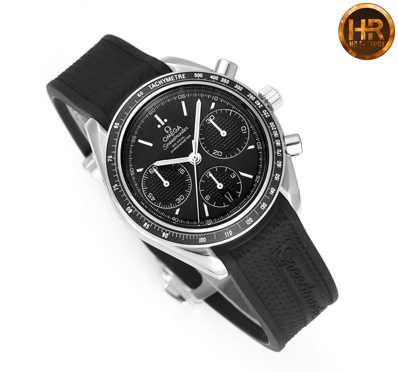 Omega Speedmaster Series 326.32.40.50.06.001replica watch racing multifunctional chronographblack dial front view