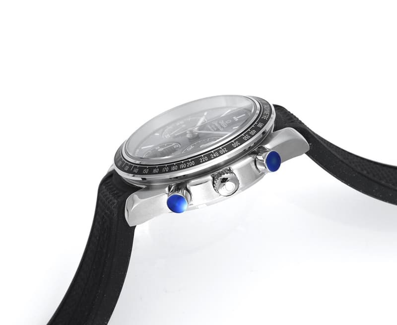 Omega Speedmaster Series 326.32.40.50.06.001replica watch racing multifunctional chronographblack dial side view