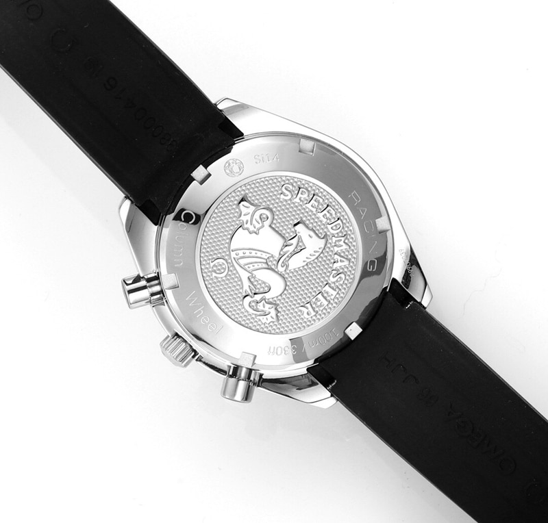 Omega Speedmaster Series 326.32.40.50.06.001replica watch racing multifunctional chronographblack dial back cover picture