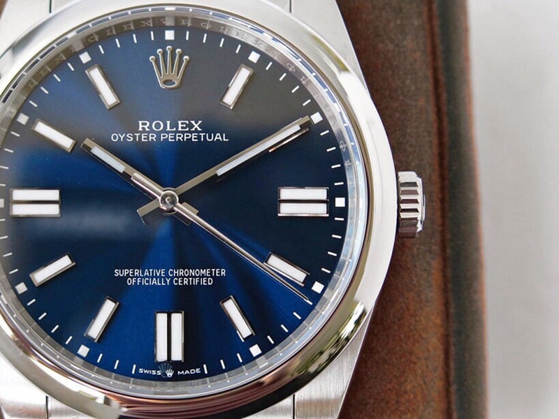 GS factory Rolextop-tier watch Oyster Perpetual Pokémon 41mm dark blue dialdetail shots