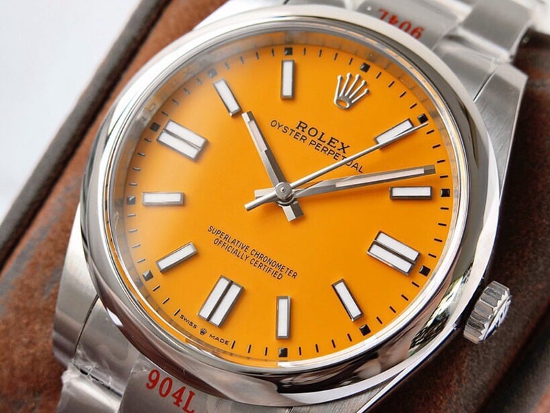 GS factory Rolextop-tier watch Oyster Perpetual Pokémon 41mm yellow plate front view