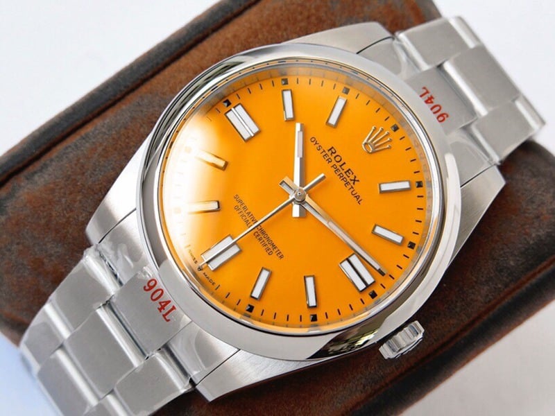 GS factory Rolextop-tier watch Oyster Perpetual Pokémon 41mm yellow plate front view