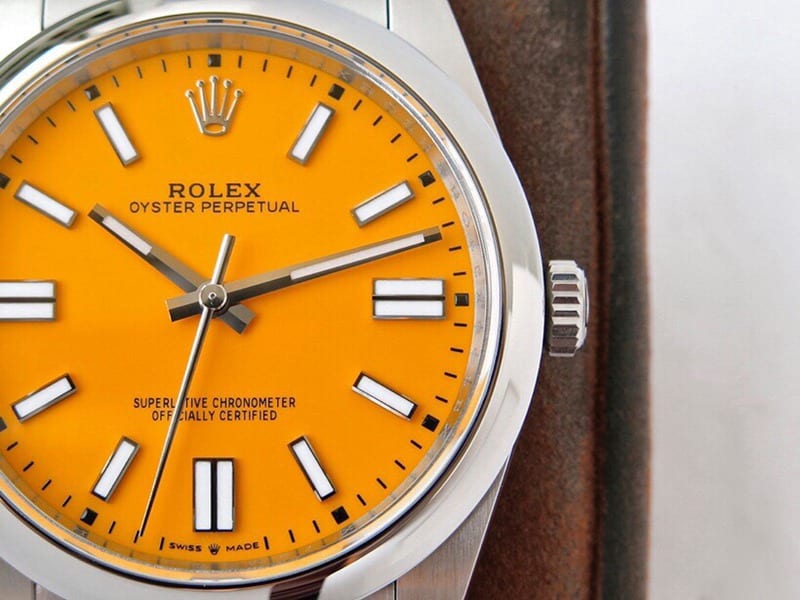 GS factory Rolextop-tier watch Oyster Perpetual Pokémon 41mm yellow plate detail shots