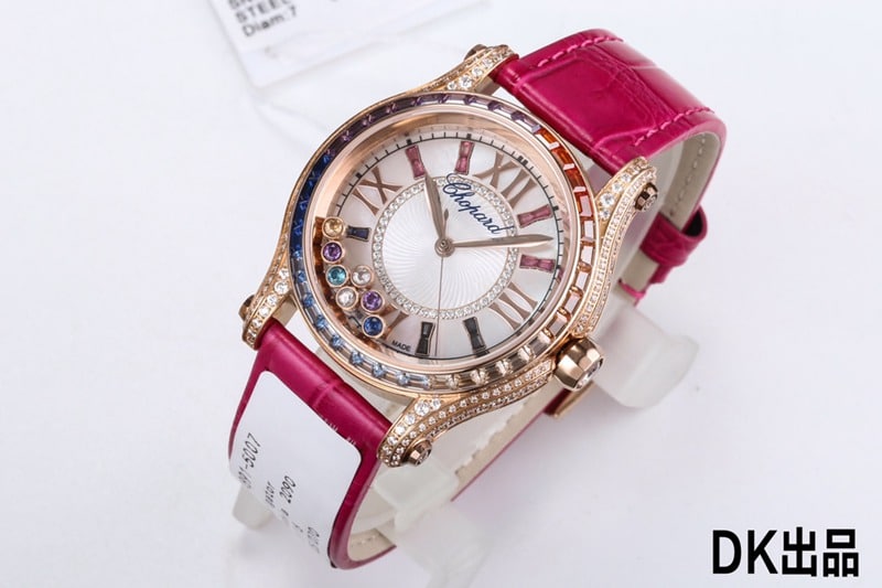 2021 latest ladies watch Chopard ultimate happy rainbow T diamond 274891-5007 front view