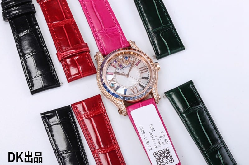2021 latest ladies watch Chopard ultimate happy rainbow T diamond 274891-5007 front view