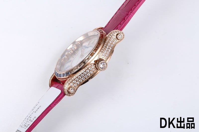 2021 latest ladies watch Chopard ultimate happy rainbow T diamond 274891-5007 side view