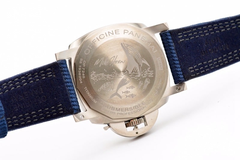 VS Factorytop-tier replicaPanerai new PAM985 diameter 47MM resin fiber cloth strap watch back cover picture