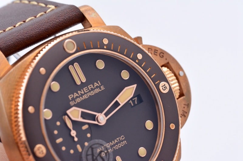 VStop-tier Paneraibronze king PAM968 diameter 47MM men's tough guy watch detail shots