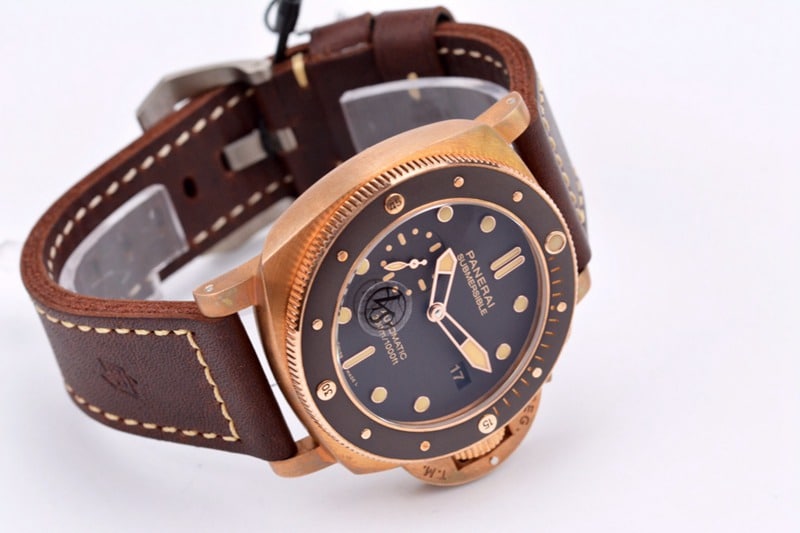 VStop-tier Paneraibronze king PAM968 diameter 47MM men's tough guy watch front view