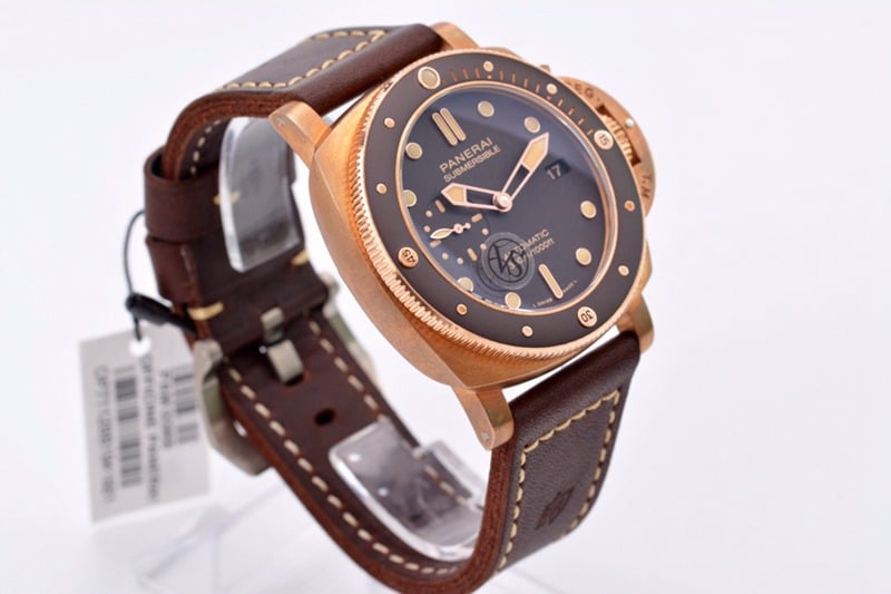 VStop-tier Paneraibronze king PAM968 diameter 47MM men's tough guy watch front view