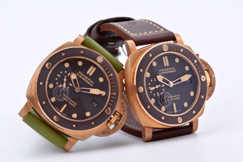 VStop-tier Paneraibronze king PAM968 diameter 47MM men's tough guy watch front view