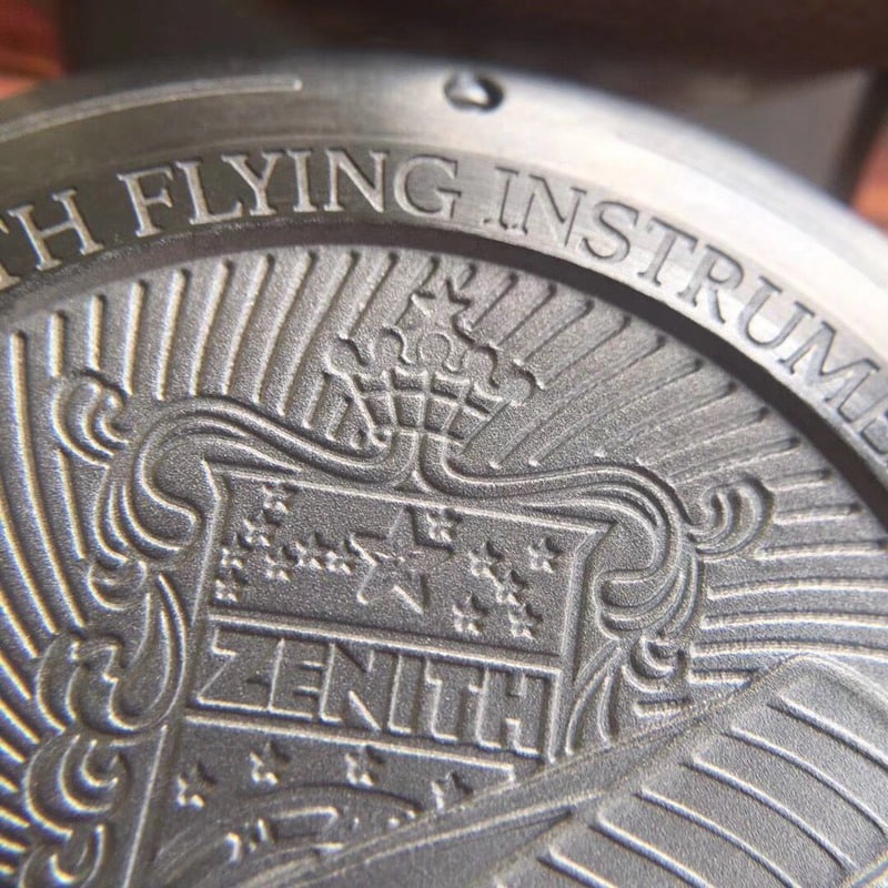 Big factory high-quality replicaxf Zenith watch newly upgraded bronze big fly big dial retro men's watchdetail shots