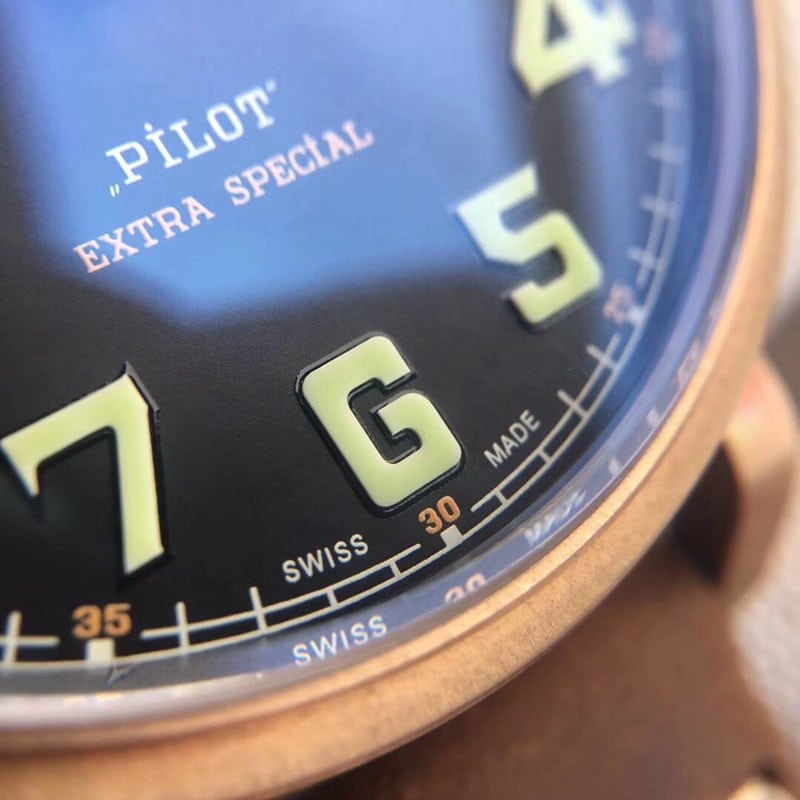 Big factory high-quality replicaxf Zenith watch newly upgraded bronze big fly big dial retro men's watchdetail shots