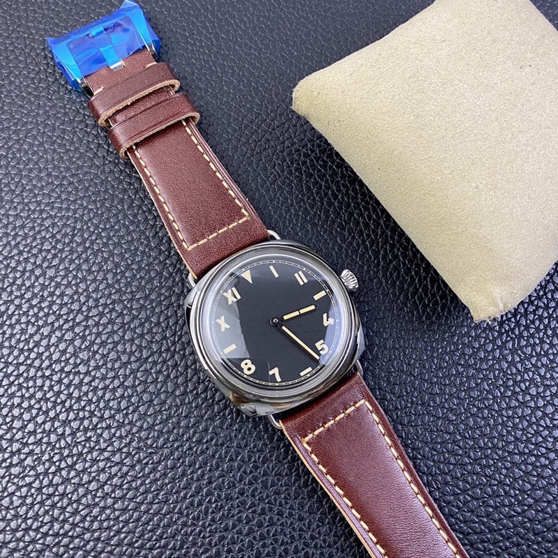 SF factory Paneraireplicapam00448 watch p3000 double spring hand winding movementsapphire crystal front view