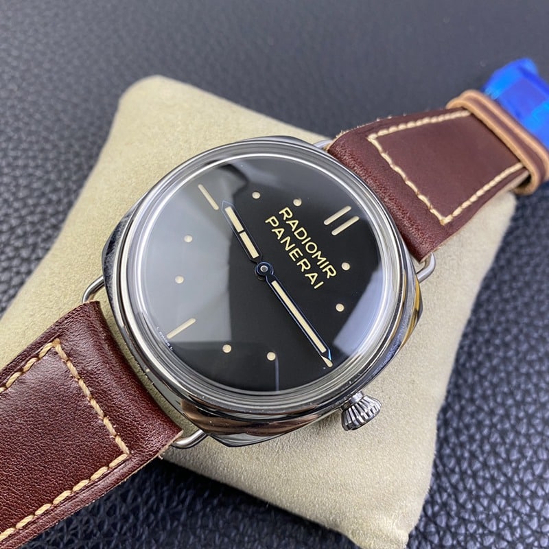 SF factory Paneraireplicapam00449 watch p3000 double spring hand winding movement super power retro plate front view